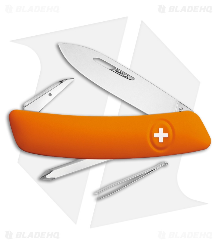 Swiza D02 Swiss Pocket Knife Orange (3" Satin)