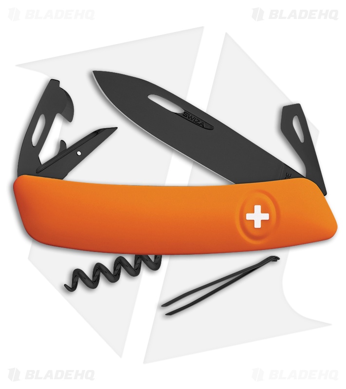 Swiza D03 Swiss Pocket Knife Orange (3" Black)