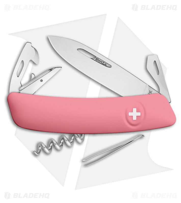 Swiza D03 Swiss Pocket Knife Pink (3" Satin) 