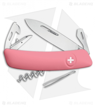 Swiza D03 Swiss Pocket Knife Pink (3" Satin) 