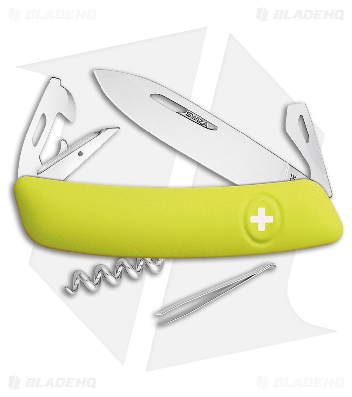 Swiza D03 Swiss Pocket Knife Yellow (3" Satin)