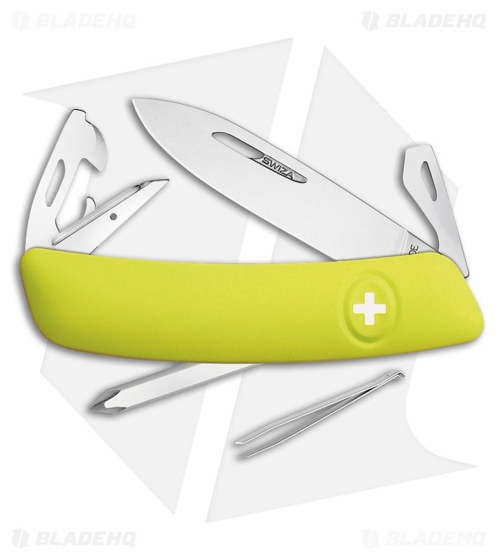 Swiza D04 Swiss Pocket Knife Yellow (3" Satin)