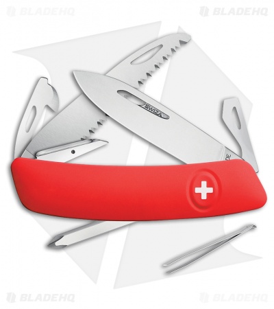 Swiza D06 Swiss Pocket Knife Red (2.75" Mirror) 