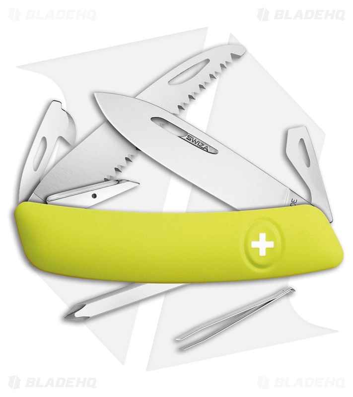 Swiza D06 Swiss Pocket Knife Yellow (2.75" Mirror)