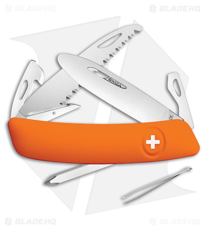 Swiza J06 Junior Swiss Pocket Knife Orange (3" Satin) 