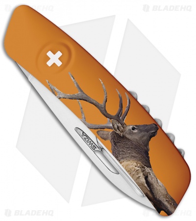 Swiza TT03 Tick Tool Deer Swiss Pocket Knife Orange (3" Satin)