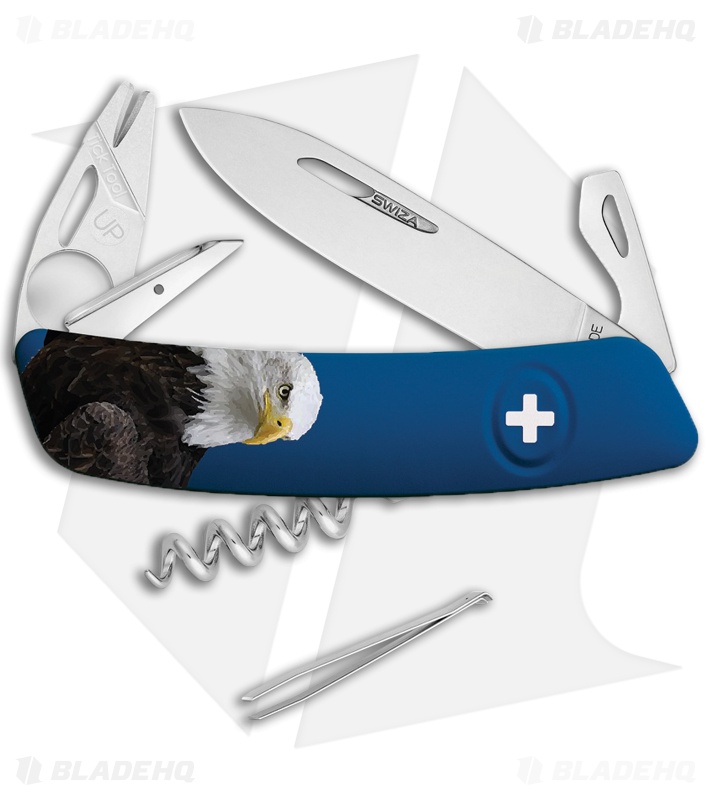 Swiza TT03 Tick Tool Eagle Swiss Pocket Knife Blue (3