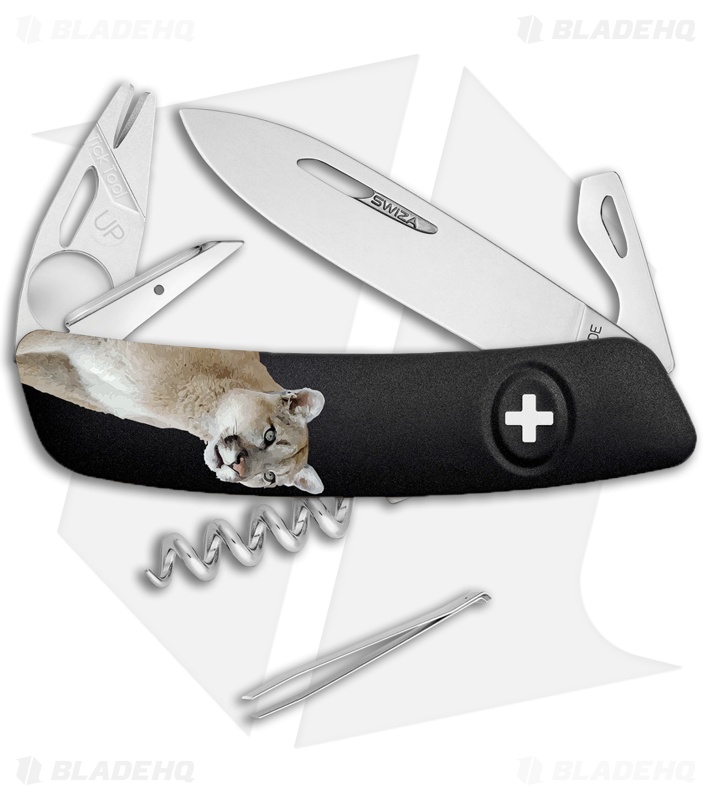 Swiza TT03 Tick Tool Puma Swiss Pocket Knife Black (3" Satin)