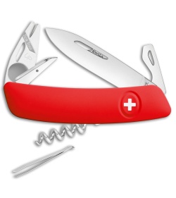 Swiza TT03 Tick Tool Swiss Pocket Knife Red (3" Satin)