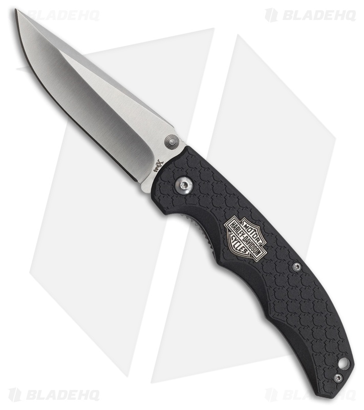 DMC HAWK acute ② Tec-X Harley-Davidson HDMC Linerlock Knife Black GFN (3.5