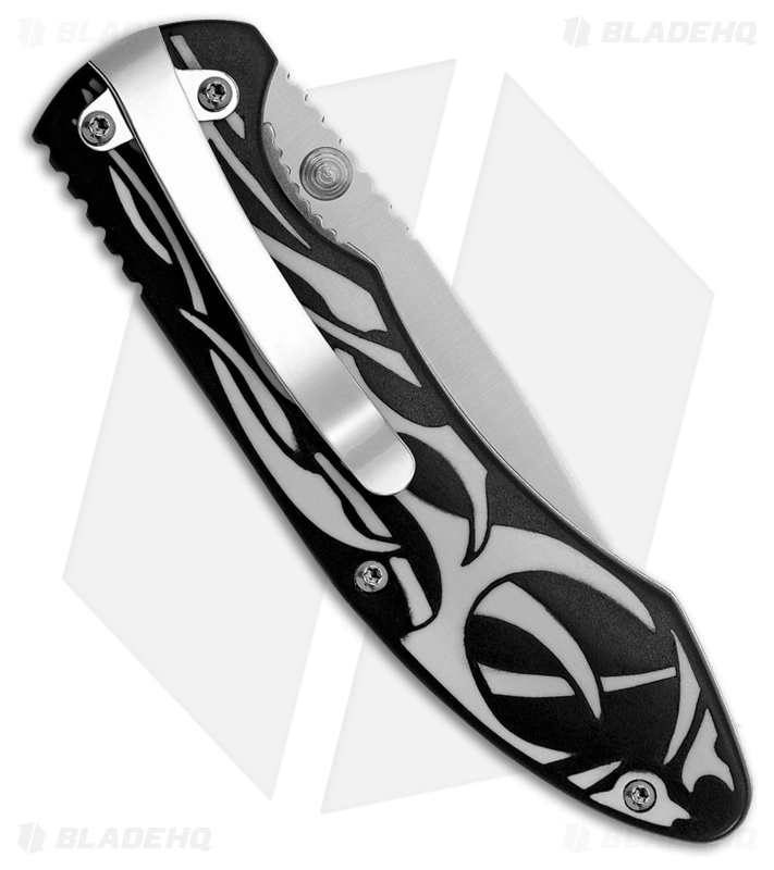 Tec-X Harley-Davidson TF-1 Linerlock Knife Black/Gray TPE (3.5
