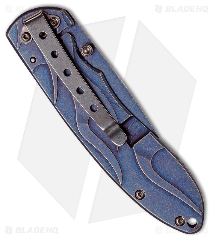 Tec-X Harley-Davidson TK-B Framelock Knife Blue (3.375 Blue
