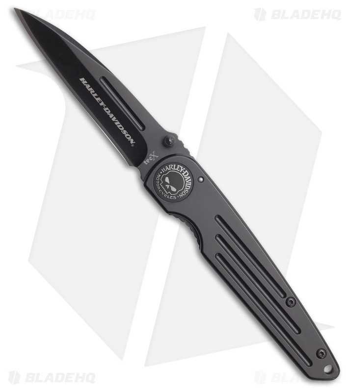 Tec-X Harley-Davidson TK-W Frame Lock Knife Black (3.25" Black) 52112