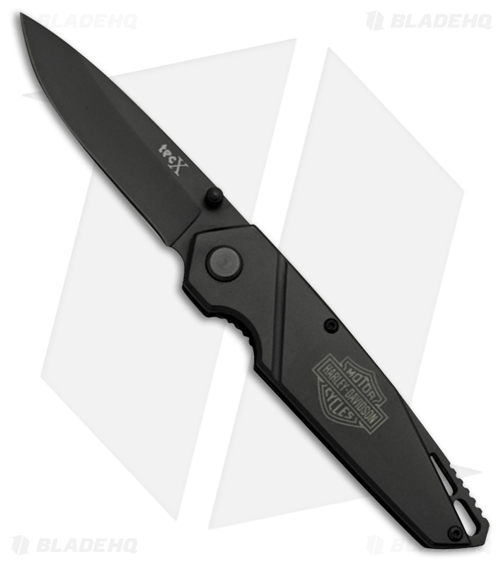 Tec-X Harley-Davidson TS1-T Liner Lock Knife Black (4.5