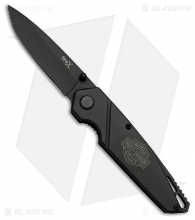 Tec-X Harley-Davidson TS1-T Liner Lock Knife Black (4.5