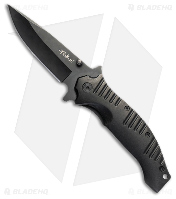 Tekut Heracles Liner Lock Folding Knife Black Synthetic (3.875" Black) LK4108