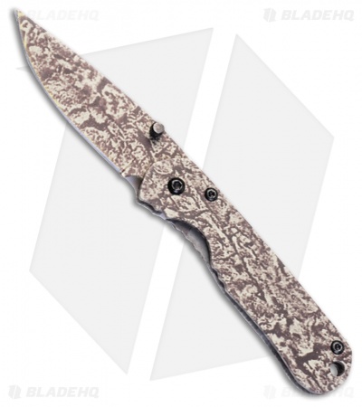 Tekut Lizard Frame Lock Knife Green Camo Stainless Steel (2.5" Green Camo) LK410