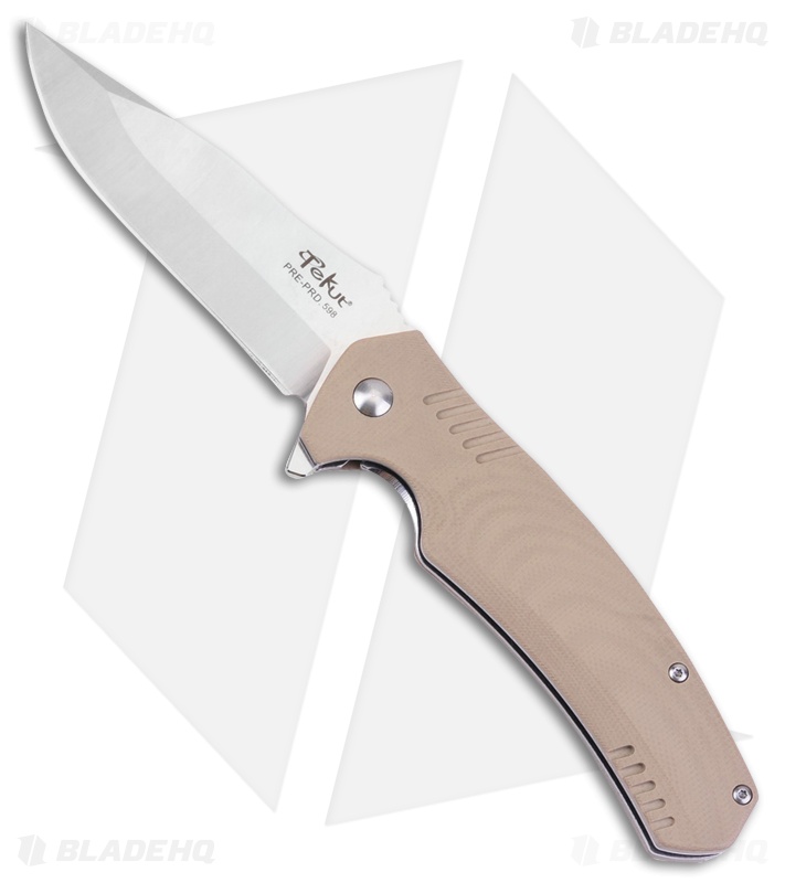 Tekut Tiburon Liner Lock Folding Knife Tan G-10 (3.75" Satin) LK5278