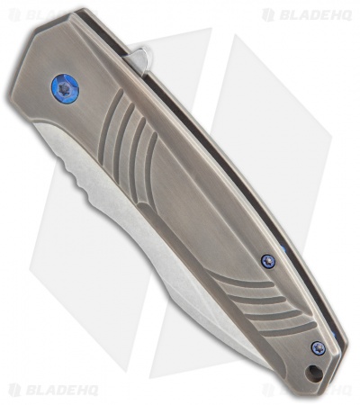 Tom Krein Shard Frame Lock Knife Titanium (3.375" Stonewash)