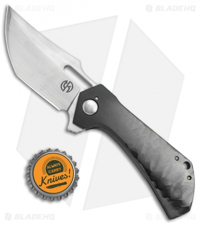 TuffKnives Geoff Blauvelt Custom Horizon Mini Knife Zirconium (2.75" Hand Satin)