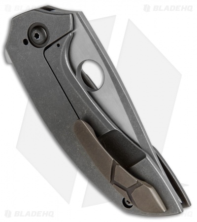 TuffKnives Geoff Blauvelt Custom Catalyst O Mini Knife Ti (3" Acidwash)