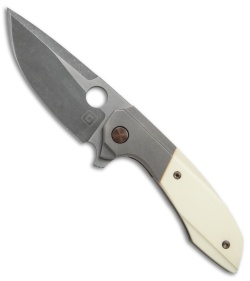 TuffKnives Geoff Blauvelt Custom Catalyst V Knife Westinghouse Micarta (Acid SW)