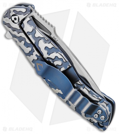 V Nives Atmosphere Frame Lock Knife Blue Titanium (3.3" Satin) 