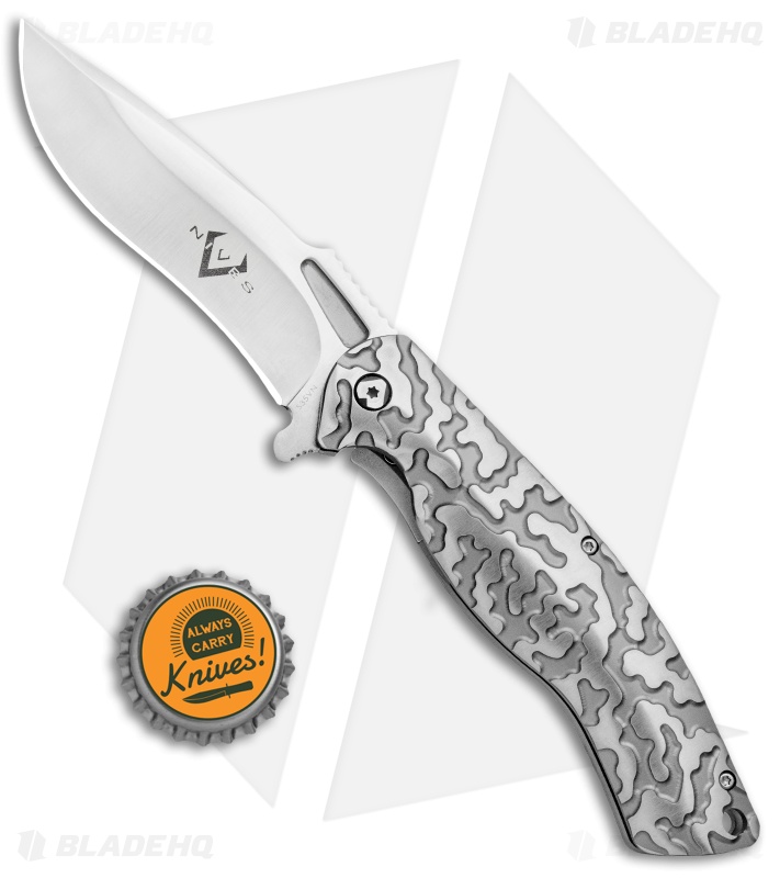 V Nives Atmosphere Frame Lock Knife Gray Titanium (3.3