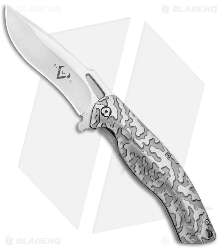 V Nives Atmosphere Frame Lock Knife Gray Titanium (3.3