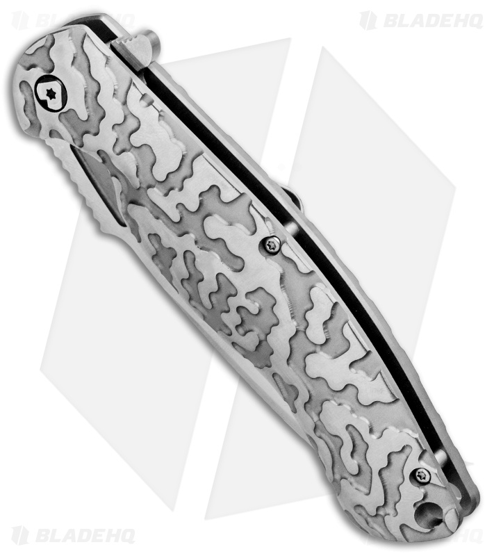 V Nives Atmosphere Frame Lock Knife Gray Titanium (3.3