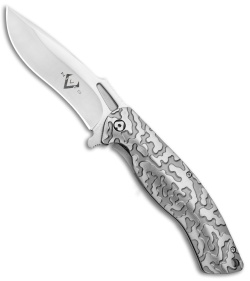 V Nives Atmosphere Frame Lock Knife Gray Titanium (3.3" Satin) 