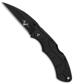 V Nives Rocky Lockback Knife Black FRN (3.25" Black)  