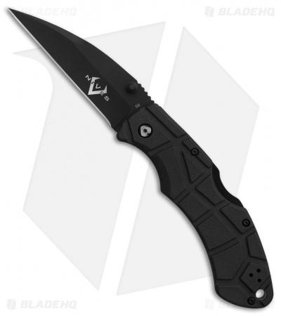 V Nives Rocky Lockback Knife Black FRN (3.25" Black)  