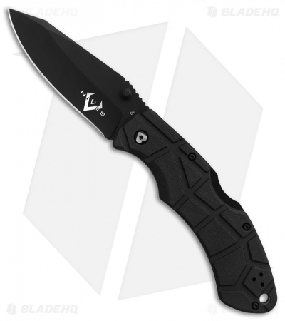 V Nives Rocky II Lockback Knife Black FRN (3.25" Black) 