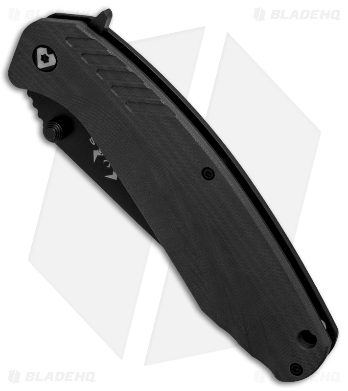 V Nives SFL Tanto Frame Lock Knife Black G-10 (3.5" Black)