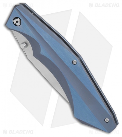 V Nives Ti-Sportster Frame Lock Knife Blue Titanium (3.75" Satin) V03TIPBL