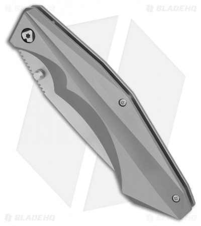 V Nives Ti-Sportster Frame Lock Knife Gray Titanium (3.75" Satin) V03TIP