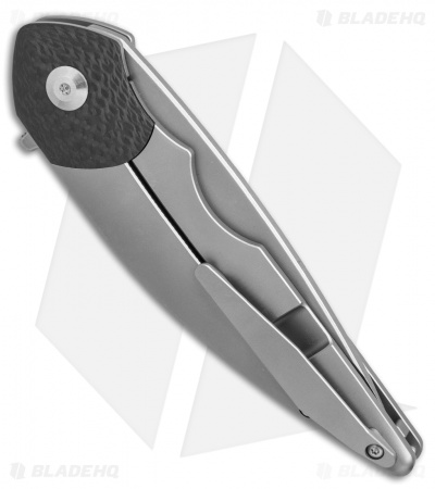 VDK Pioneer of The Nile Frame Lock Knife Ti/CF (4" Stonewash)