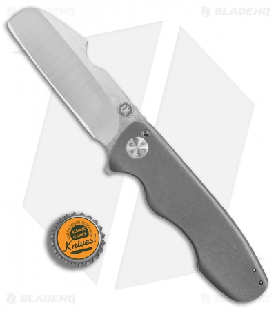 ViKnives Custom Stonehead Frame Lock Knife Titanium (3.4" Satin)
