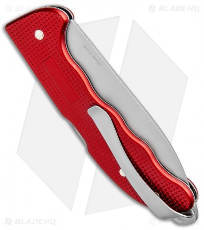 Victorinox Hunter Pro Alox Lockback Knife Red Aluminum (3.8") 0.9415.20