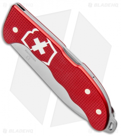 Victorinox Hunter Pro Alox Lockback Knife Red Aluminum (3.8") 0.9415.20