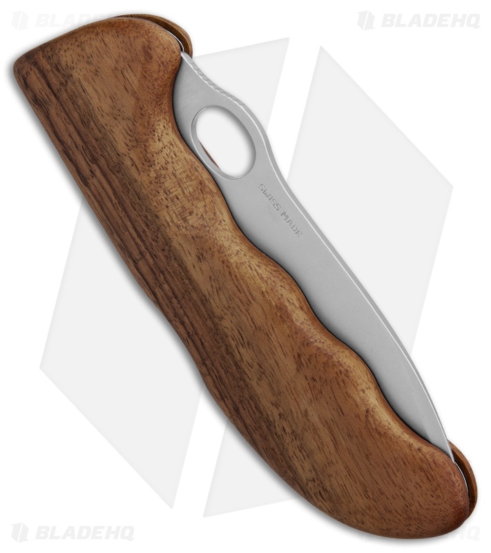 Victorinox Hunter Pro Lockback Knife Walnut Wood w/ Pouch (3.8" Bead Blast)