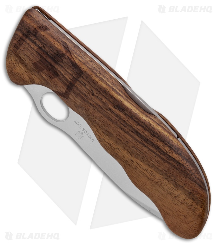 Victorinox Hunter Pro Lockback Knife Walnut Wood w/ Pouch (3.8" Bead Blast)