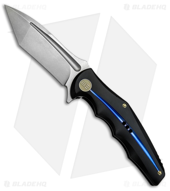 WE Knife Co. 608G Tanto Frame Lock Knife Black Titanium (4" Stonewash)