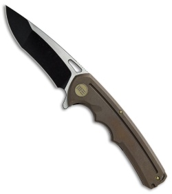 WE Knife Co. 611I Frame Lock Knife Bronze Titanium (3.75" Two-Tone)