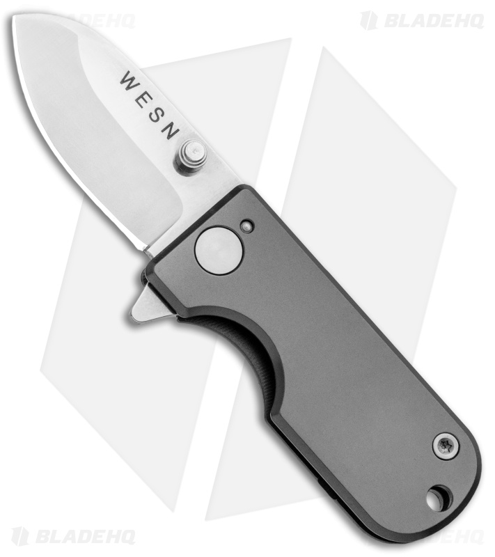 WESN Microblade Frame Lock Knife Titanium (1.5" Satin) *DISCOUNT*