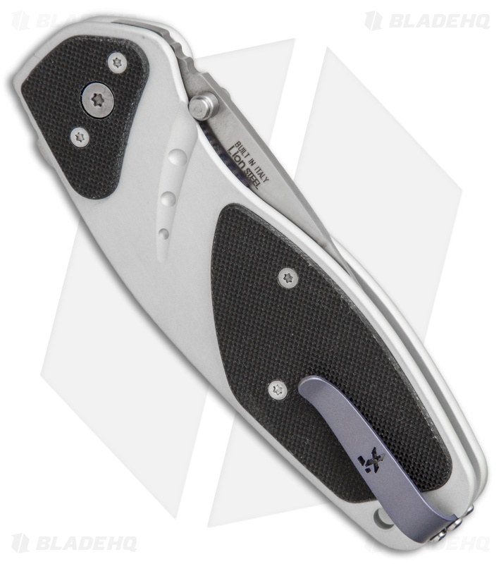 Xikar Extreme X-188 Liner Lock Knife Silver Al/Black G-10 ( 3" Satin)
