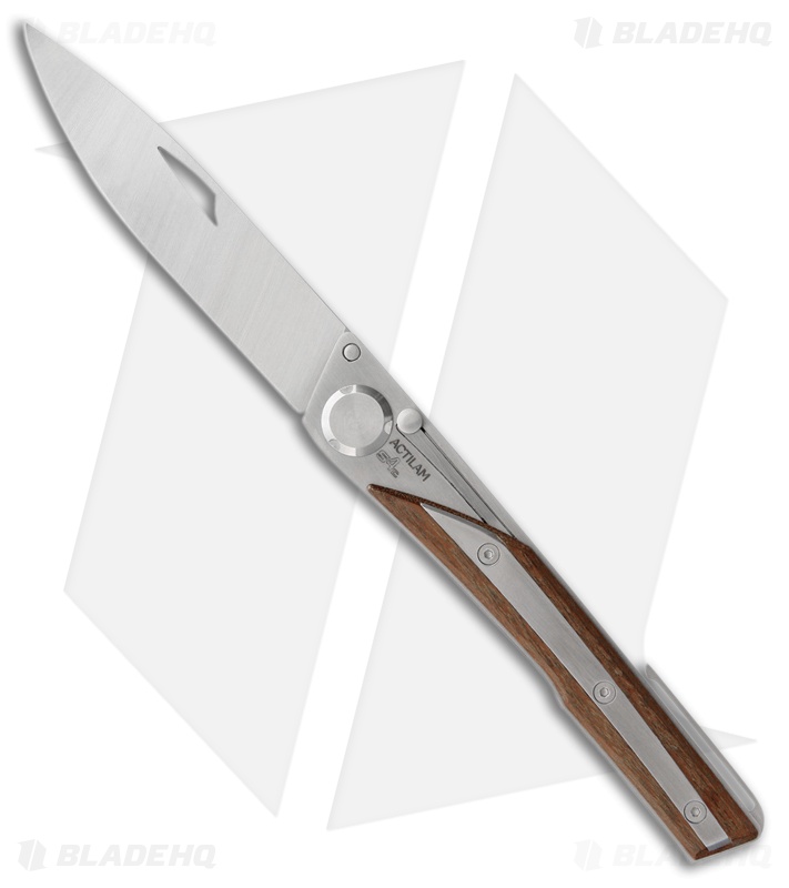 Actilam S4 Folder Taper Lock Knife Wood (3.375" Satin)