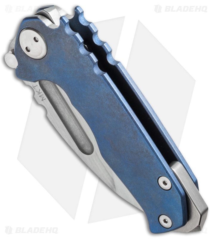 Medford Micro Praetorian T Knife Blue Titanium (2.875" D2 Tumbled) MKT