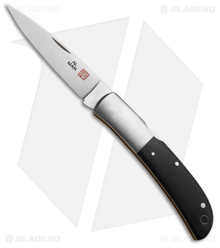 Al Mar Falcon Pocket Knife Black Micarta (3.15" Plain) 1003BM